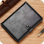 Leather Passport Holder with AirTag Slot – RFID Travel Wallet for Passport, Cards & Documents