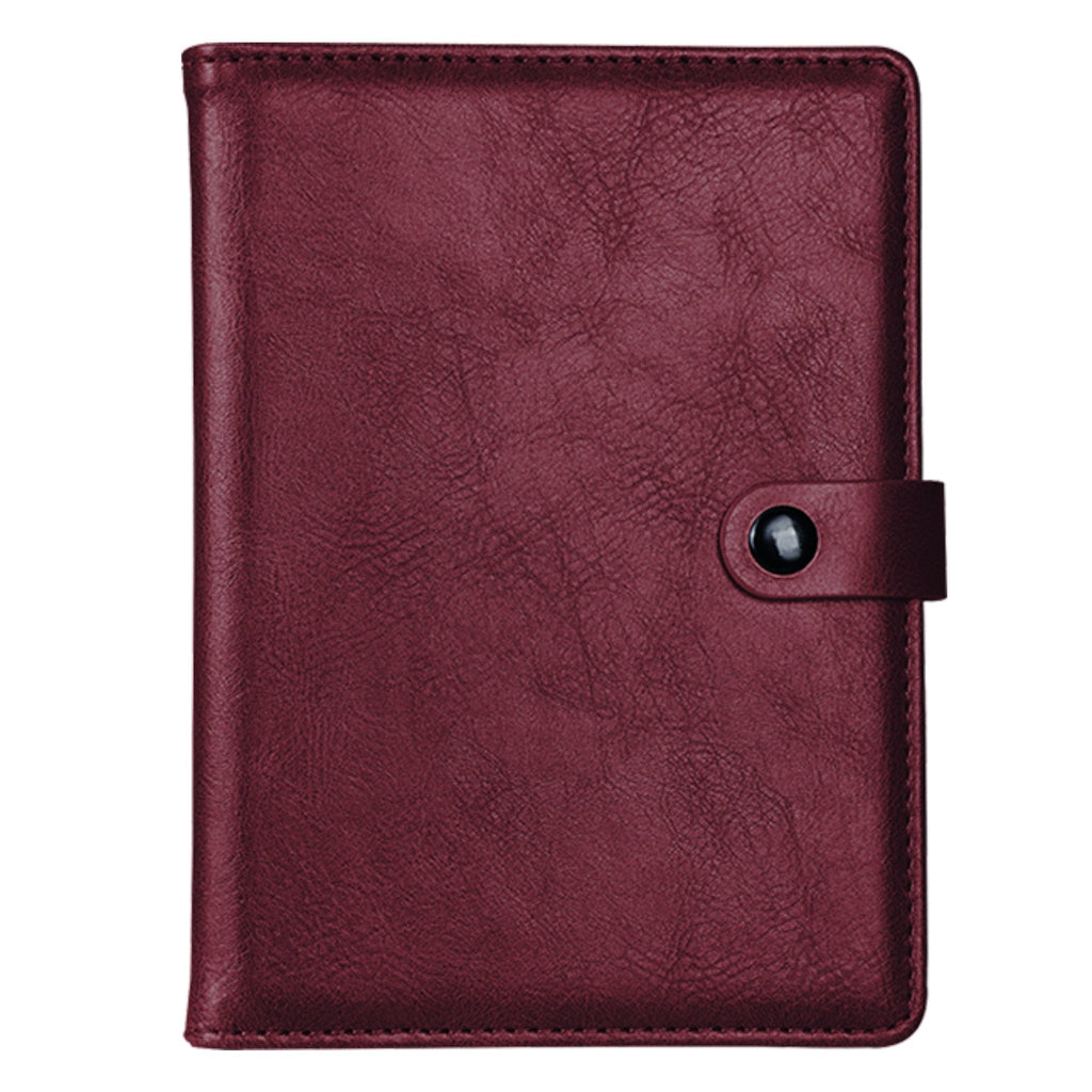 Leather Passport Holder with AirTag Slot – RFID Travel Wallet for Passport, Cards & Documents