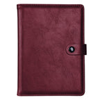 Leather Passport Holder with AirTag Slot – RFID Travel Wallet for Passport, Cards & Documents