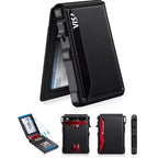 Luxury Slim Leather RFID Pop-Up Wallet – Minimalist Card Holder for Men