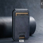 Magnetic RFID Leather Card Holder Wallet – Slim Minimalist Pop-Up Design