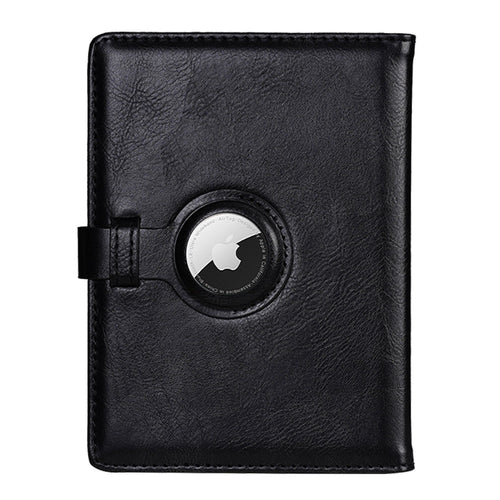 Leather Passport Holder with AirTag Slot – RFID Travel Wallet for Passport, Cards & Documents