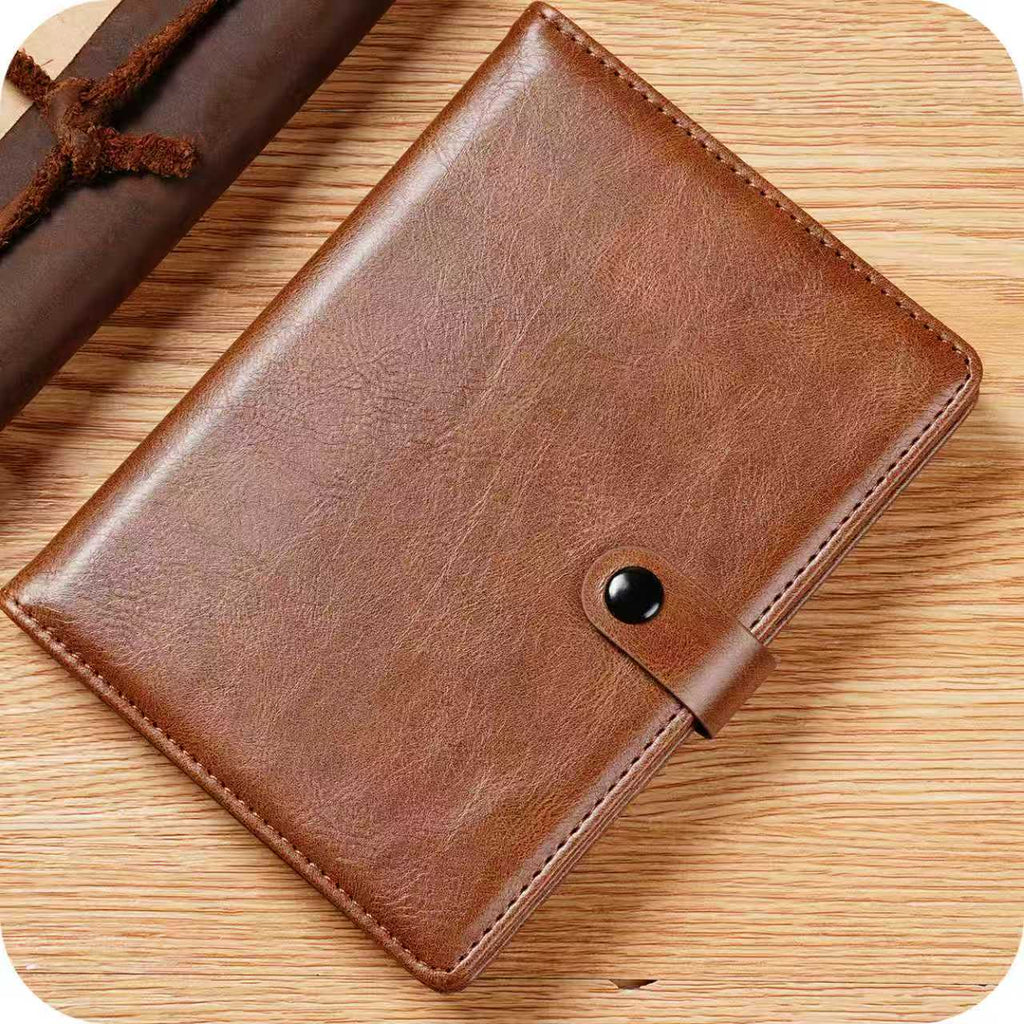 Leather Passport Holder with AirTag Slot – RFID Travel Wallet for Passport, Cards & Documents