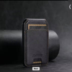 Magnetic RFID Leather Card Holder Wallet – Slim Minimalist Pop-Up Design
