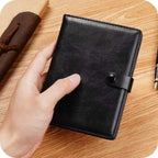 Leather Passport Holder with AirTag Slot – RFID Travel Wallet for Passport, Cards & Documents