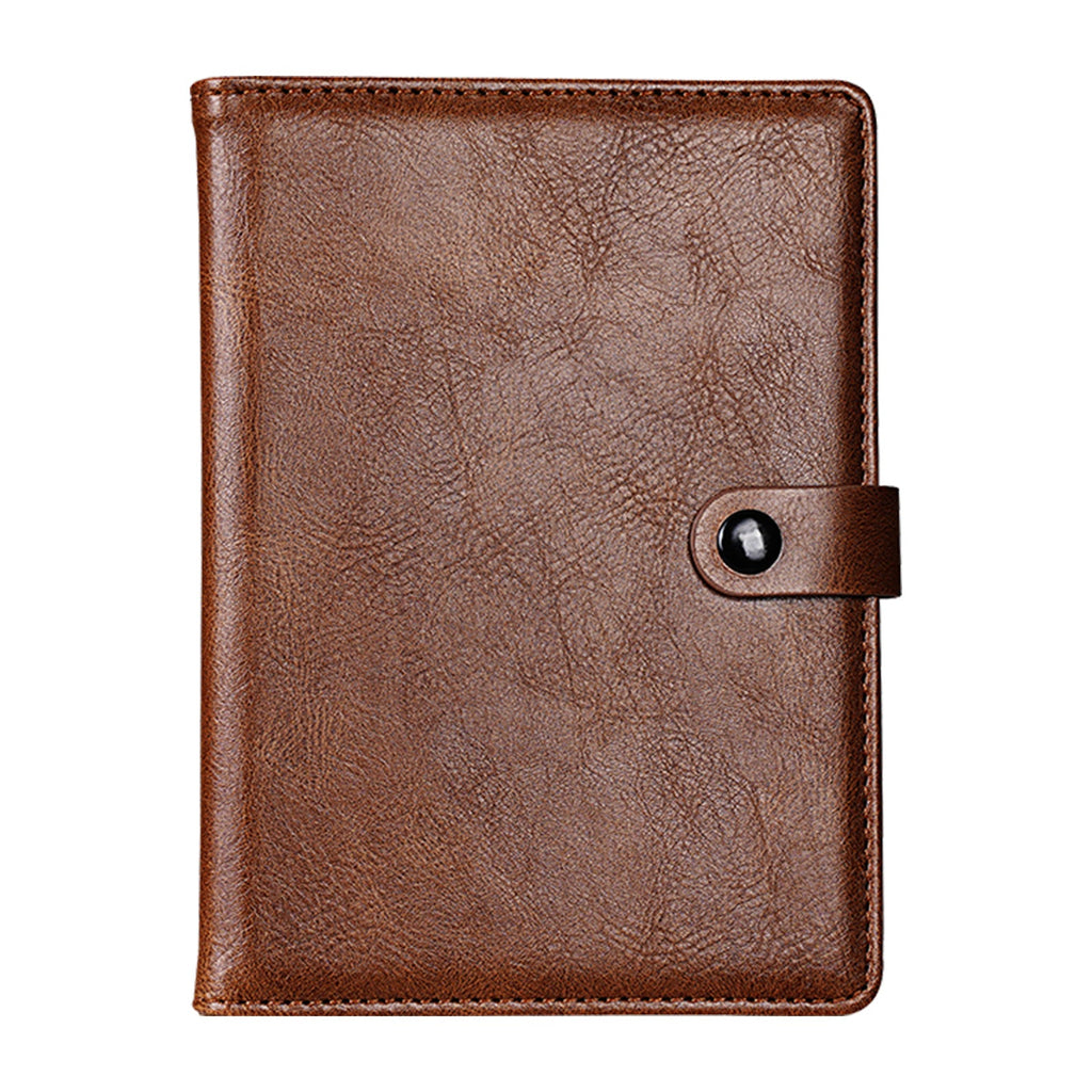 Leather Passport Holder with AirTag Slot – RFID Travel Wallet for Passport, Cards & Documents